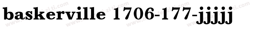 baskerville 1706-177字体转换